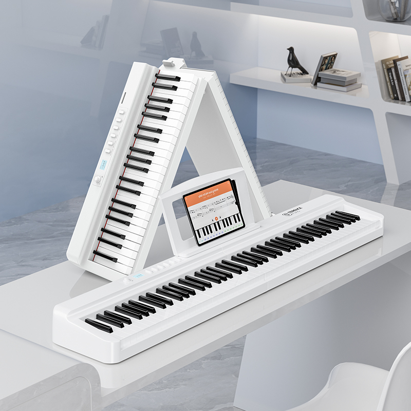 新品發布丨特倫斯TERENCE X88E折疊電鋼琴新添「時尚白」，時髦與高級感的碰撞